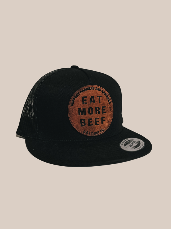 Eat More Beef Hat {Weathered}