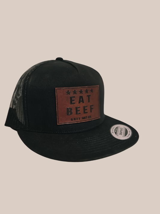 Eat Beef Hat {Black}